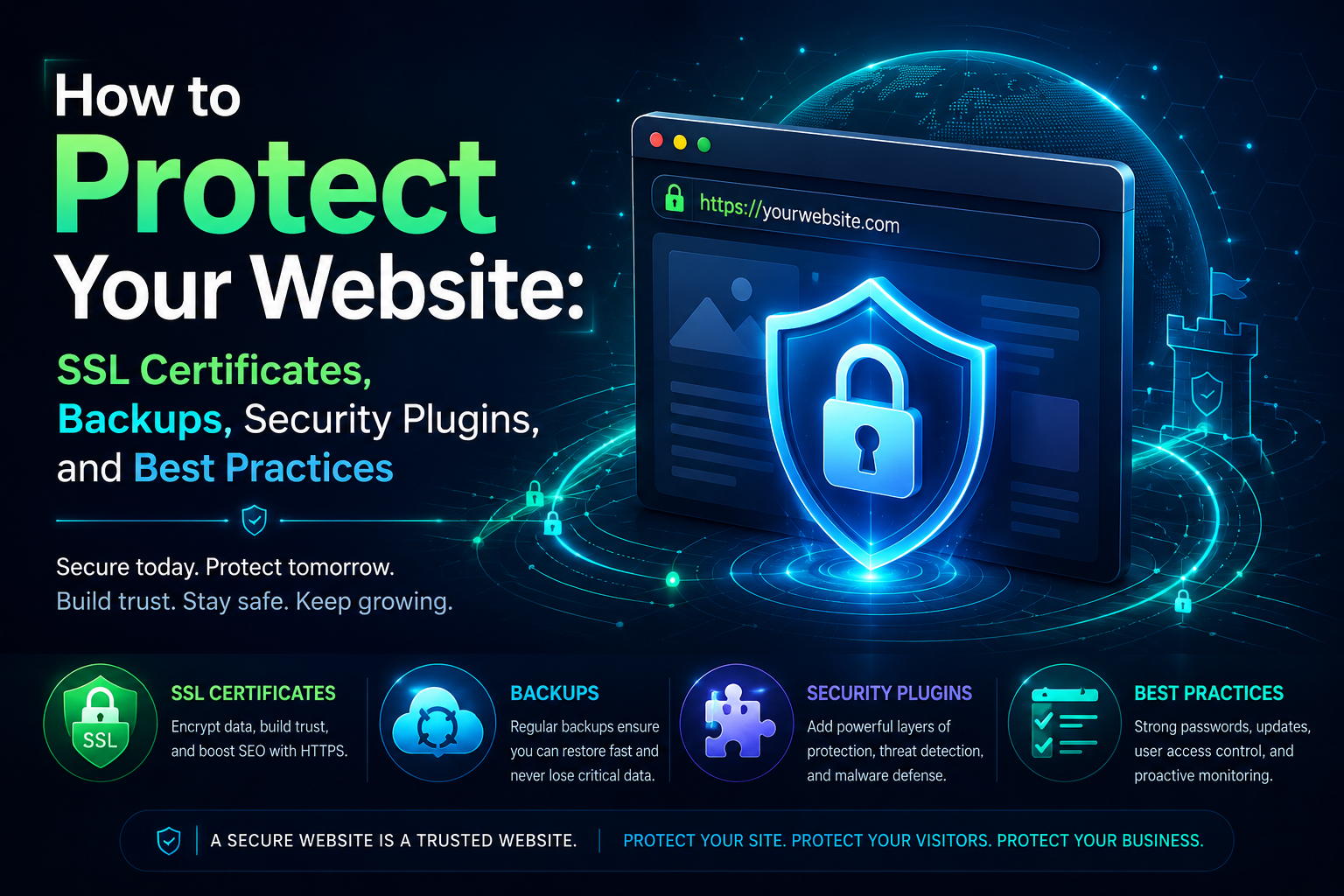 How to Protect Your Website: SSL Certificates, Backups, Security Plugins, and Best Practices