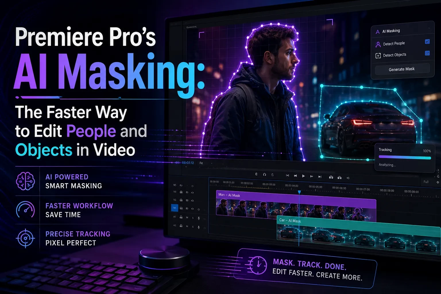 Premiere Pro’s AI Masking: The Faster Way to Edit People and Objects in Video