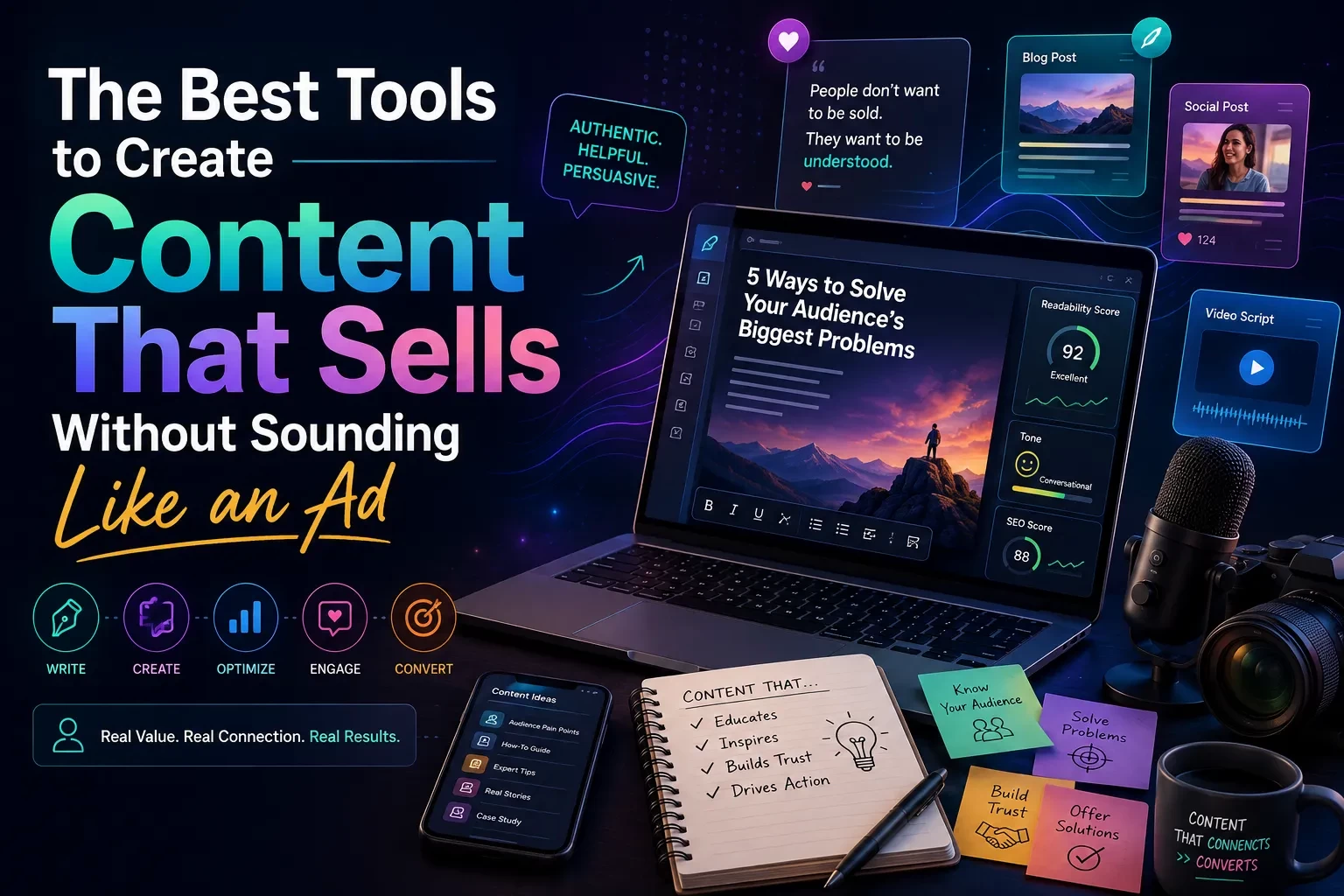 The Best Tools to Create Content That Sells Without Sounding Like an Ad