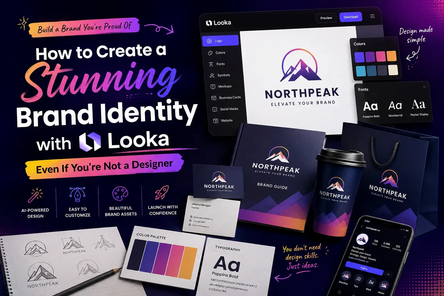 How to Create a Stunning Brand Identity with Looka, Even If You’re Not a Designer