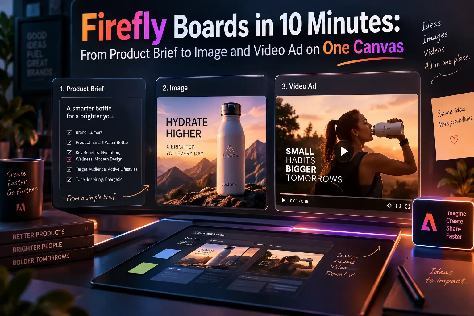 Firefly Boards in 10 Minutes: From Product Brief to Image and Video Ad on One Canvas