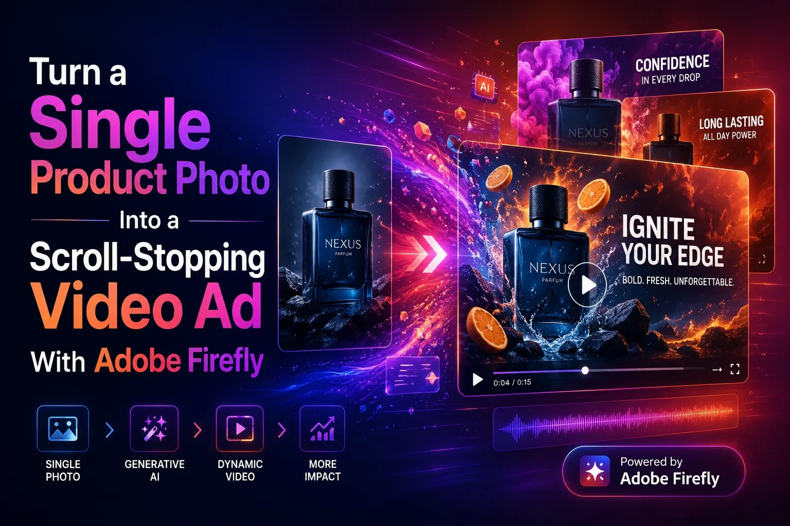 Turn a Single Product Photo Into a Scroll-Stopping Video Ad With Adobe Firefly