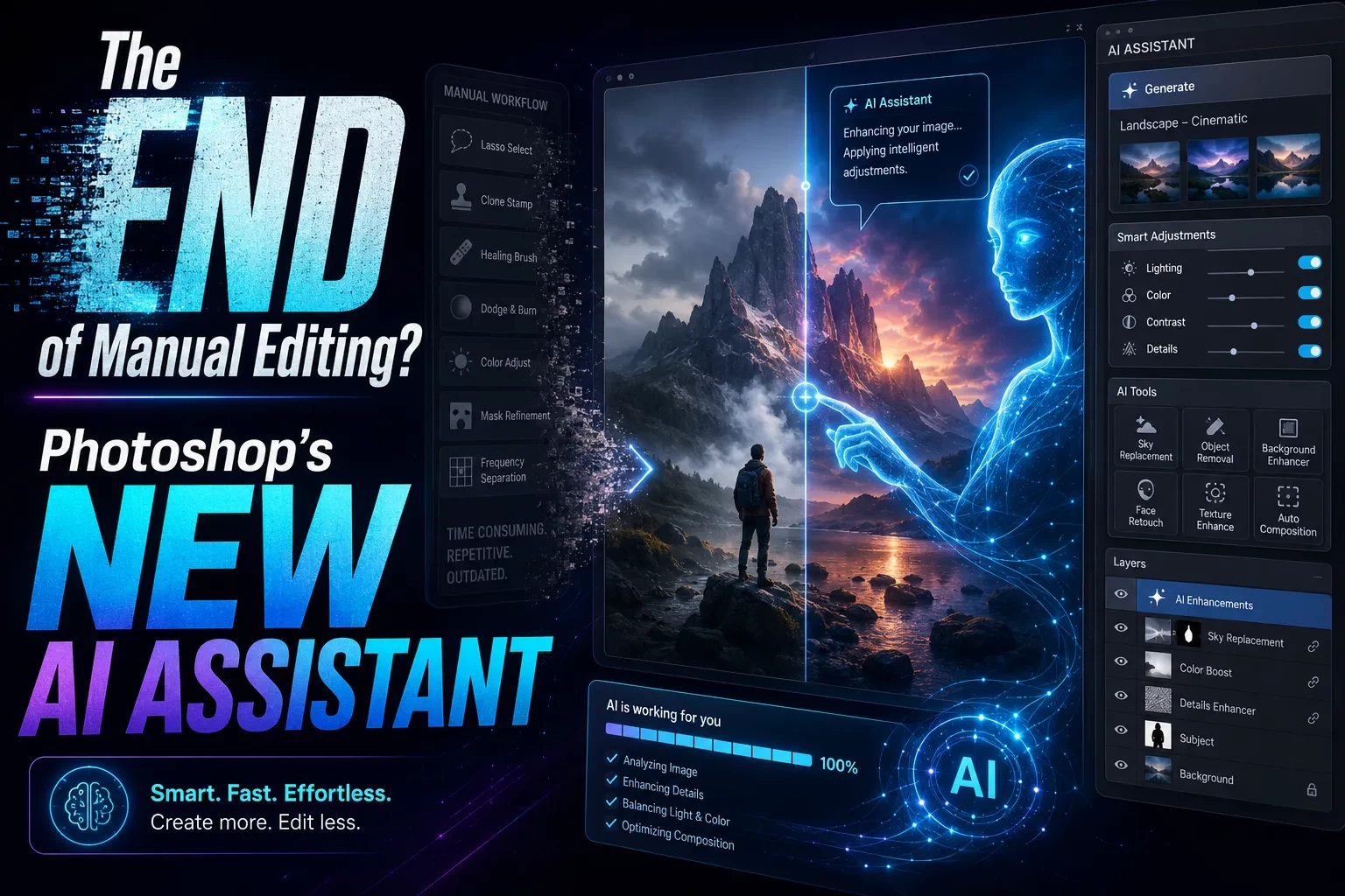 The END of Manual Editing? Photoshop’s NEW AI ASSISTANT